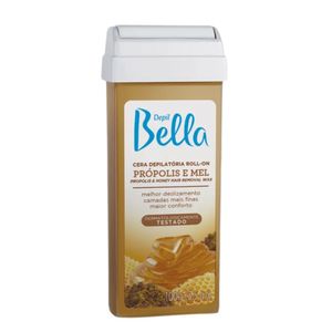 Refil Cera Quente Depilatória Roll-On Própolis e Mel Depil Bella 100g