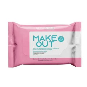 Lenço Demaquilante Make Out Com Colágeno e Aloe Vera 25 Unidades