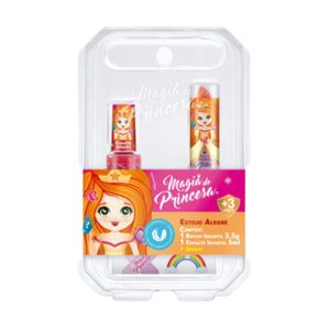 Estojo Duo Batom e Esmalte Infantil Princesa Alegre