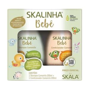 Kit Skala Shampoo e Condicionador Skalinha Bebê Camomila