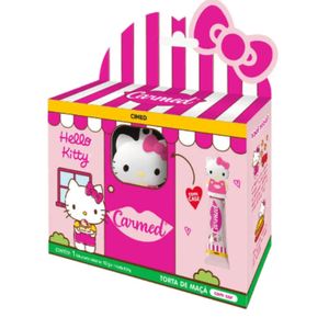 Hidratante Labial Carmed Hello Kitty Torta de Maçã com Cor e com Case