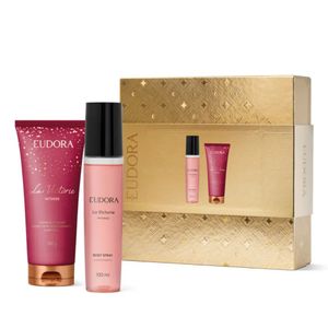 Kit La Victorie Intense: Intense Body Spray Desodorante 100ml + Creme Acetinado Hidratante Desodorante Corporal 200g