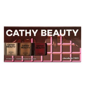 Trio de Esmaltes Cathy Beauty Chocobella