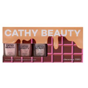 Trio de Esmaltes Cathy Beauty Chococraze