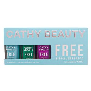Trio de Esmaltes Cathy Beauty Connection