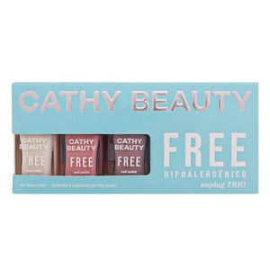 Trio de Esmaltes Cathy Beauty Unplug