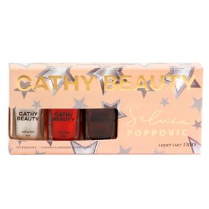 Trio de Esmaltes Cathy Beauty Super Star Silvia Poppovic