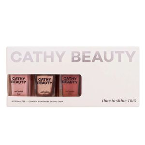 Trio de Esmaltes Cathy Beauty Time to Shine