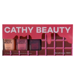 Trio de Esmaltes Cathy Beauty Chocodreamz