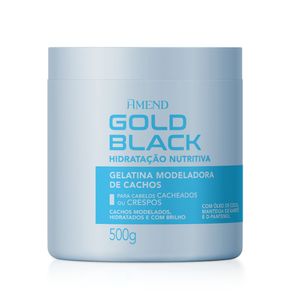 Gelatina Modeladora de Cachos Amend Gold Black Hidratação Nutritiva 500g
