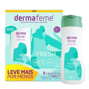 Kit Sabonete Íntimo Dermafeme Fresh 2 Unidades de 200ml