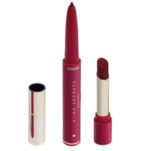 Batom Vermelho Duo Perfect Match Niina Secrets 1,65g