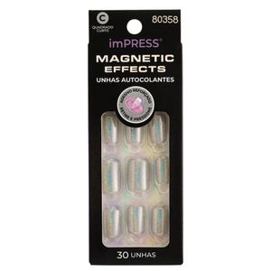 Unha Postiça imPress Magnetic Effects The Good Days Kiss New York