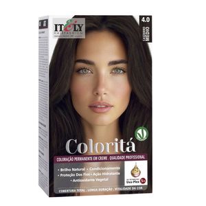 Coloração Profissional Itely Hair Fashion 4.0 Castanho Médio Permanente em Creme Coloritá