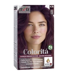 Coloração Itely Hair Fashion Profissional Permanente em Creme 6.26 Louro Escuro Marsala