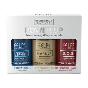 Ampolas Felps Cronograma Capilar Power Up 3x15ml