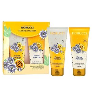 Sabonete Líquido Fiorucci Flor De Maracujá 200ml + Loção Hidratante Corporal Fiorucci Flor De Maracujá 200ml