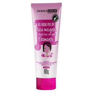 Gel Facial Peel Off Dermachem Rosa Mosqueta e Argila Rosa 60g
