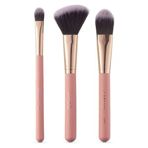 Kit 3 Pincéis Lanossi Rose Gold