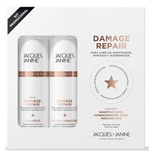 Kit Damage Repair Jacques Janine Shampoo + Condicionador + Máscara Capilar