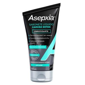 Sabonete Líquido Asepxia Carvão Detox Purificante com 150ml