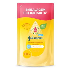 Refil Sabonete Líquido de Glicerina Camomila Johnson's Baby 180ml