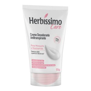 Desodorante Antitranspirante Creme Herbíssimo Care Rosa Mosqueta e Niacinamida 72h 55g