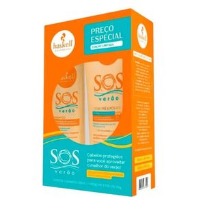 Kit Haskell SOS Verão Shampoo 300ml + Creme Pré e Pós-Sol 240g