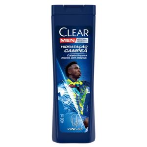 Shampoo Anticaspa Clear Men Hidratação Campeã Vini Júnior 400ml