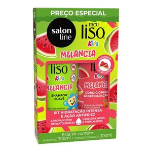 Kit Shampoo e Condicionador Salon Line Melancia Meu Liso Kids
