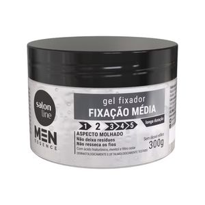 Gel Salon Line Fixador Média Fixação Men Essence 300g