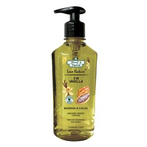 Sabonete Líquido Baunilha e Cacau Love Nature® Flores & Vegetais 310ml