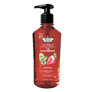 Sabonete Líquido Morango Love Nature® Flores & Vegetais 310ml