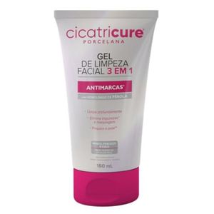 Gel de Limpeza Facial 3 em 1 Cicatricure Porcelana Antimarcas 150ml