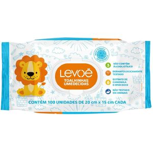 Toalha Umedecida Levoé 100un